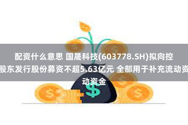 配资什么意思 国晟科技(603778.SH)拟向控股股东发行股份募资不超5.63亿元 全部用于补充流动资金