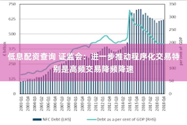 低息配资查询 证监会：进一步推动程序化交易特别是高频交易降频降速