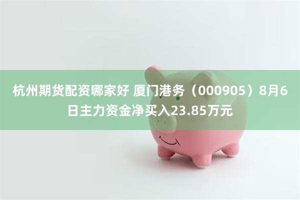 杭州期货配资哪家好 厦门港务（000905）8月6日主力资金净买入23.85万元