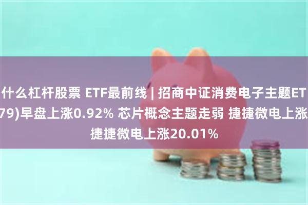 什么杠杆股票 ETF最前线 | 招商中证消费电子主题ETF(159779)早盘上涨0.92% 芯片概念主题走弱 捷捷微电上涨20.01%