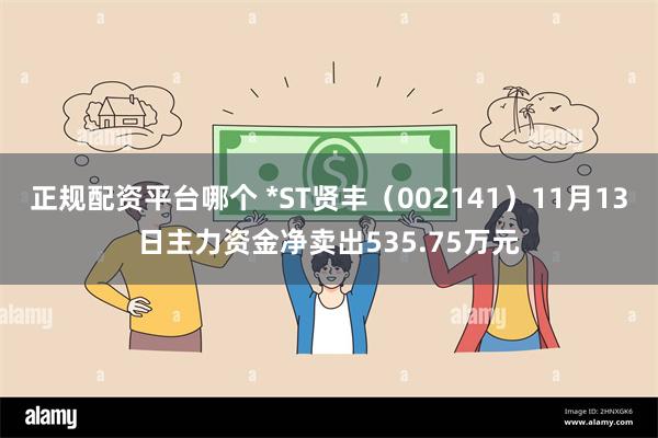 正规配资平台哪个 *ST贤丰（002141）11月13日主力资金净卖出535.75万元