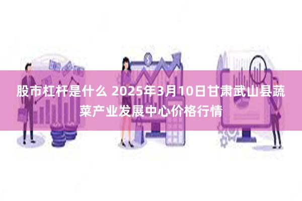 股市杠杆是什么 2025年3月10日甘肃武山县蔬菜产业发展中心价格行情